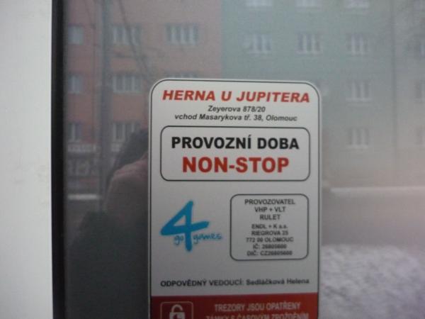 Otvírací doba Herny U Jupitera