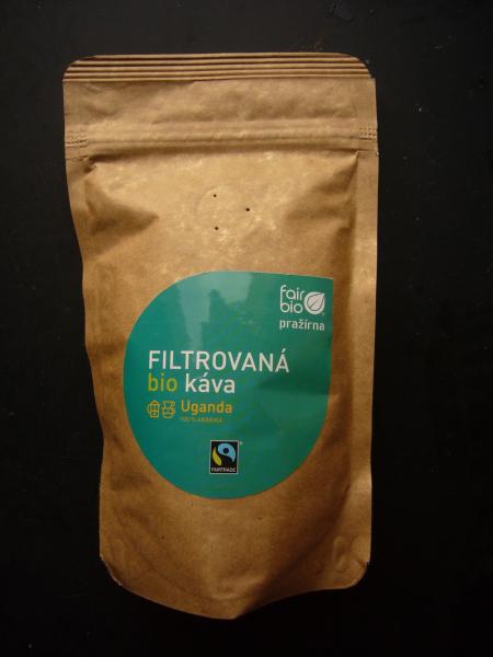 fair bio pražírna - Filtrovaná Bio Káva Uganda zrno 100g