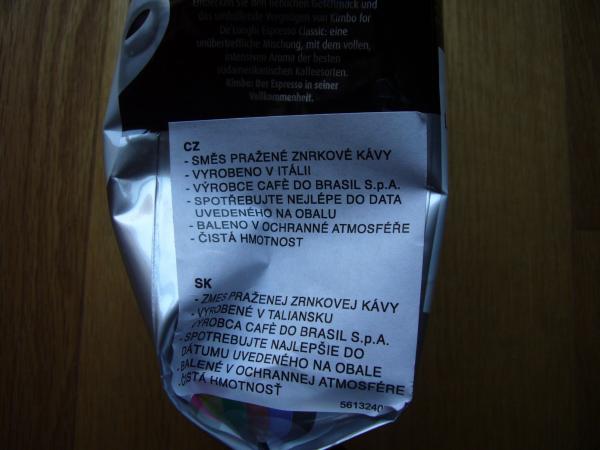 Kimbo for De'Longhi - Espresso Classic grani 250g - text cz