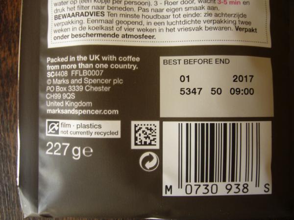 Marks and Spencer - Classic 3 gound coffee 227g