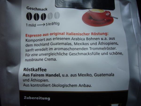 Gepa - Italienischer Bio Espresso gemahlen 250g
