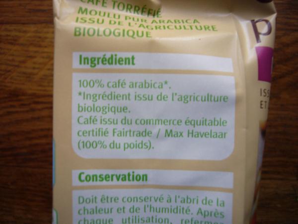 U bio - Equitable Café pur arabica Pérou moulu 250g