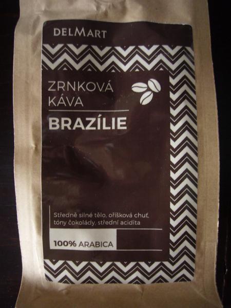 Delmart - Brazílie zrnková káva 250g