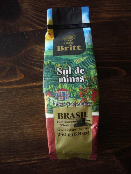 Café Britt - Sul de minas Brasil medium dark grãnos 250g