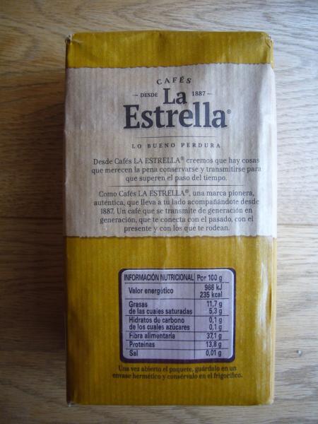 Cafés La Estrella - Tueste natural molido 250g