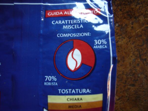 Lavazza - Crema e gusto Gusto classico 250g - složení