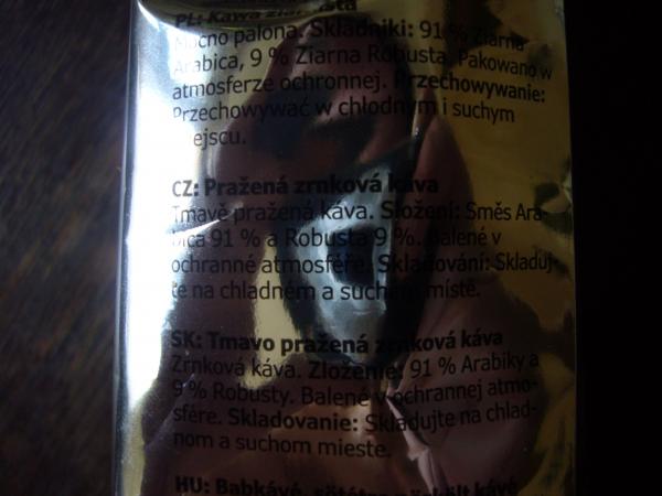 Ikea - Kaffe Hela Bönor Mörkrost bean 250g - cz text