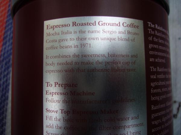 Costa Coffee - Espresso ground 250g - EN text