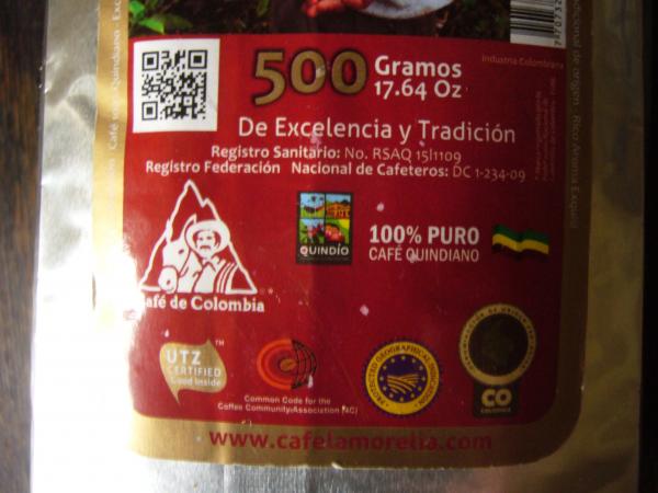 Café La Morelia - Café tostado linea Tradicionam grano 500g