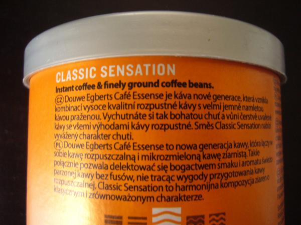 Douwe Egberts - Café Essense 85g - cz text