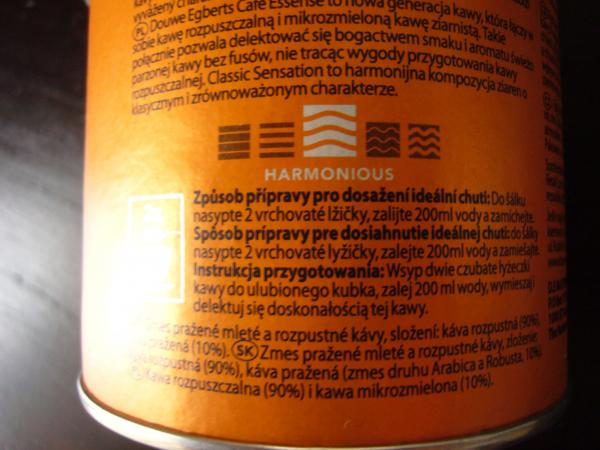 Douwe Egberts - Café Essense 85g - příprava kávy